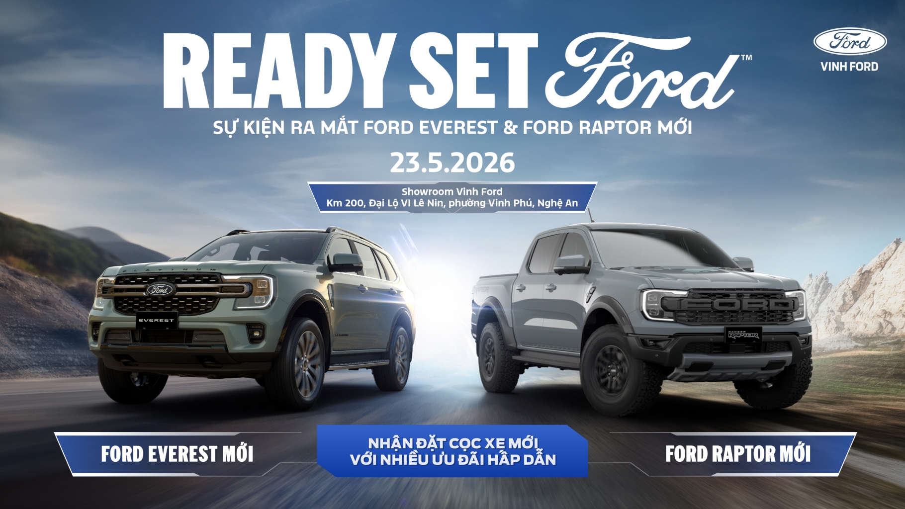 READY SET FORD-SỰ KIỆN RA MẮT FORD EVEREST & FORD RAPTOR MỚI